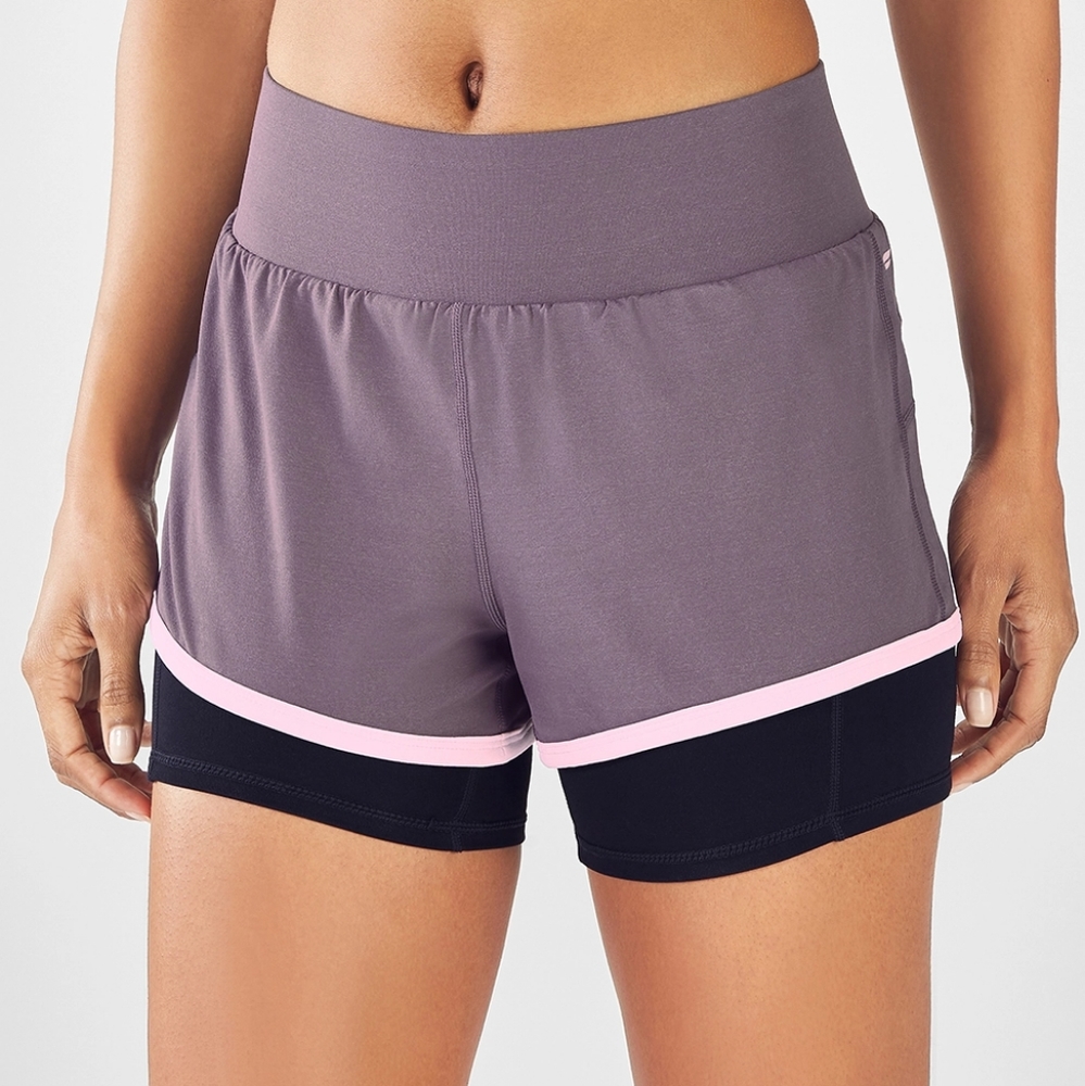 Fabletics Olesia Short In Shadow/Petal/Black - image 1
